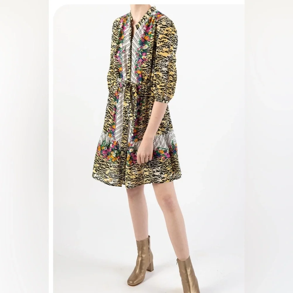 Saloni UK 14/US 10 Tyra dress in Tiger Rosette - Picture 5 of 8